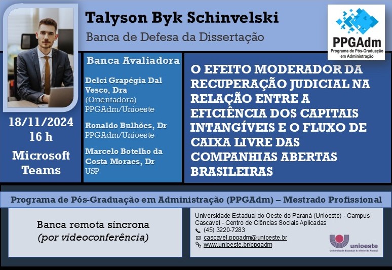 Banca de Defesa da Dissertação